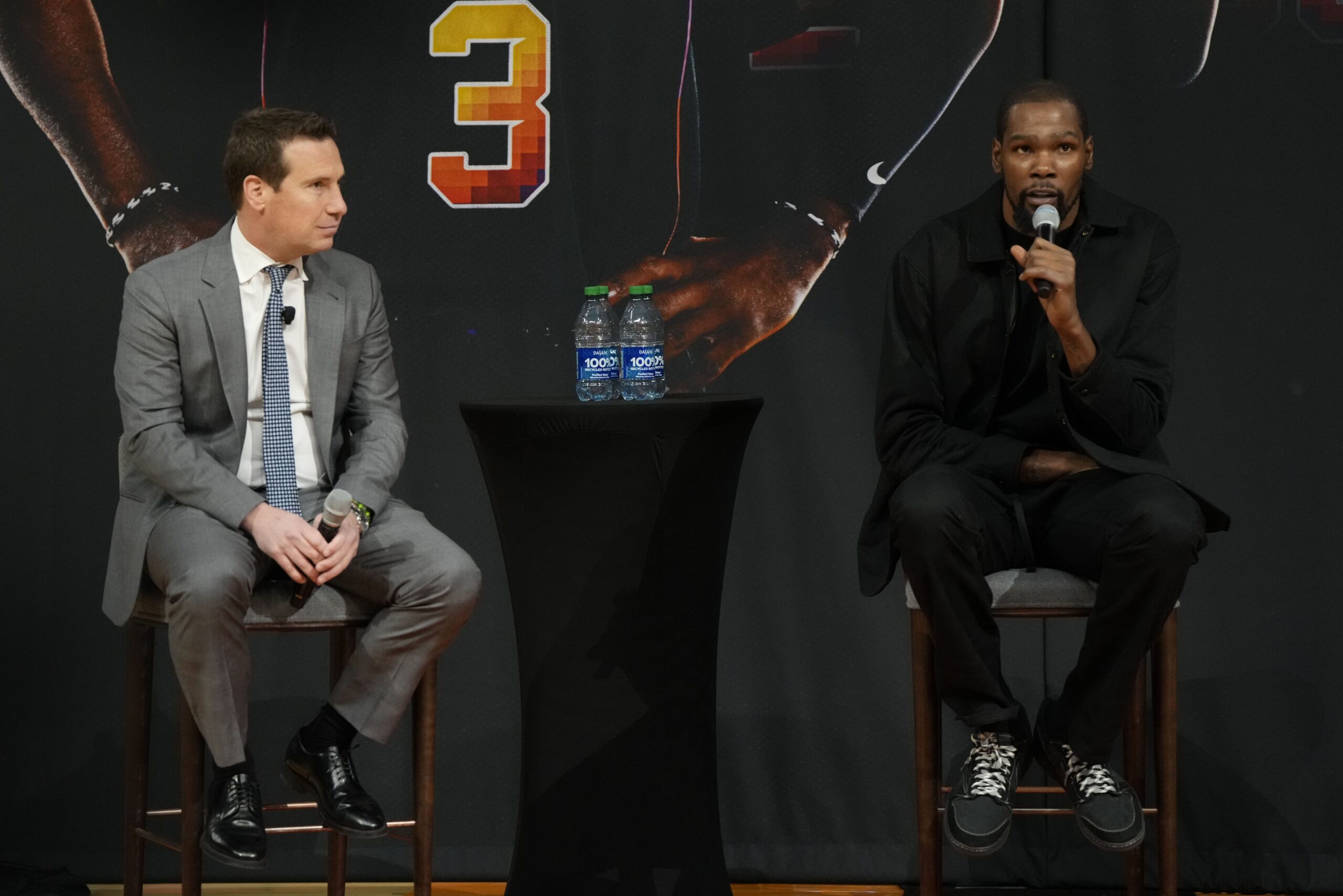 Kevin Durant speaks for first time on Suns’ newly traded 7-foot Jamaican big man 