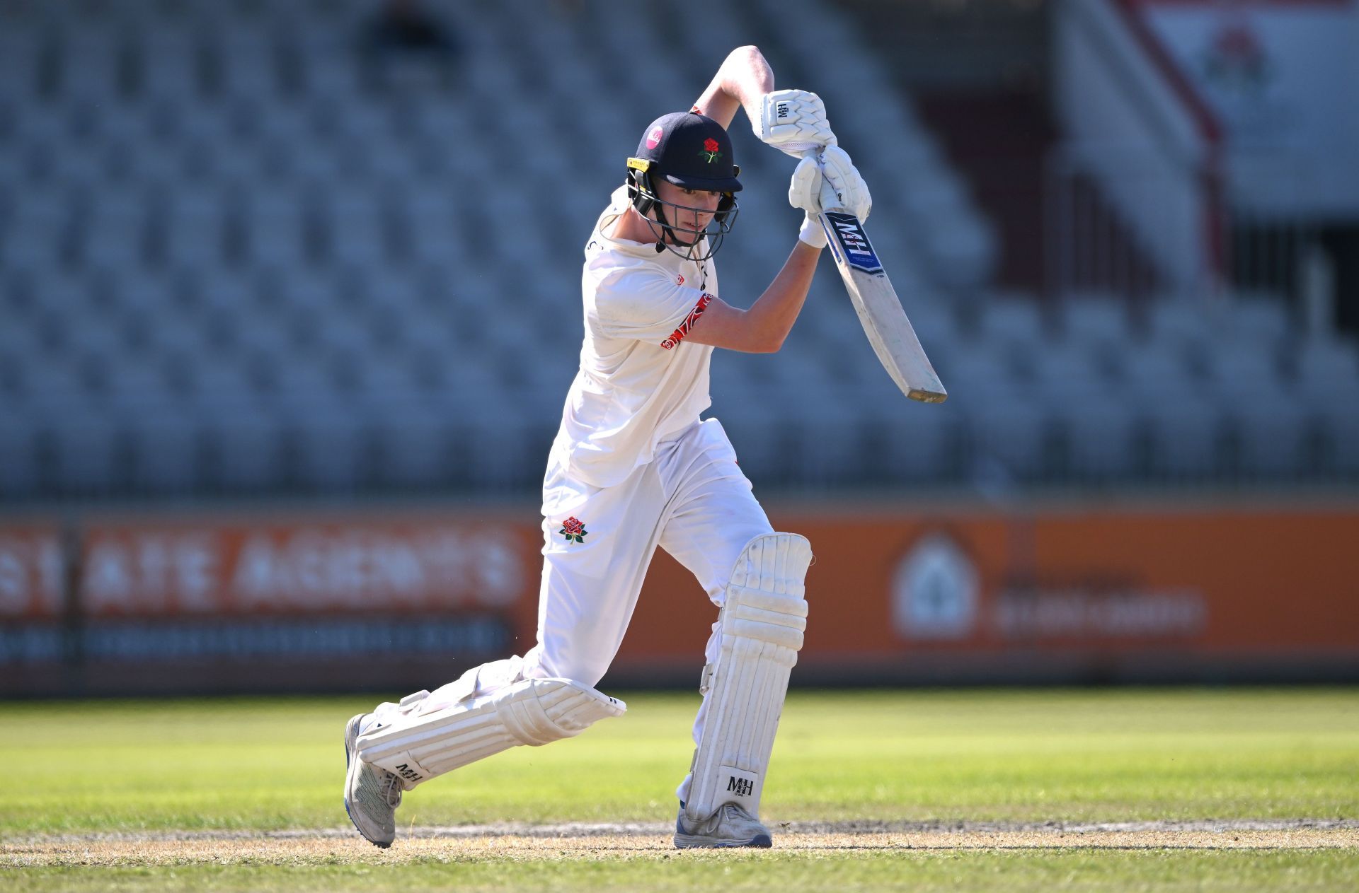 Former England all-rounder’s son breaks father’s record by hammering century for England Lions against Cricket Australia XI