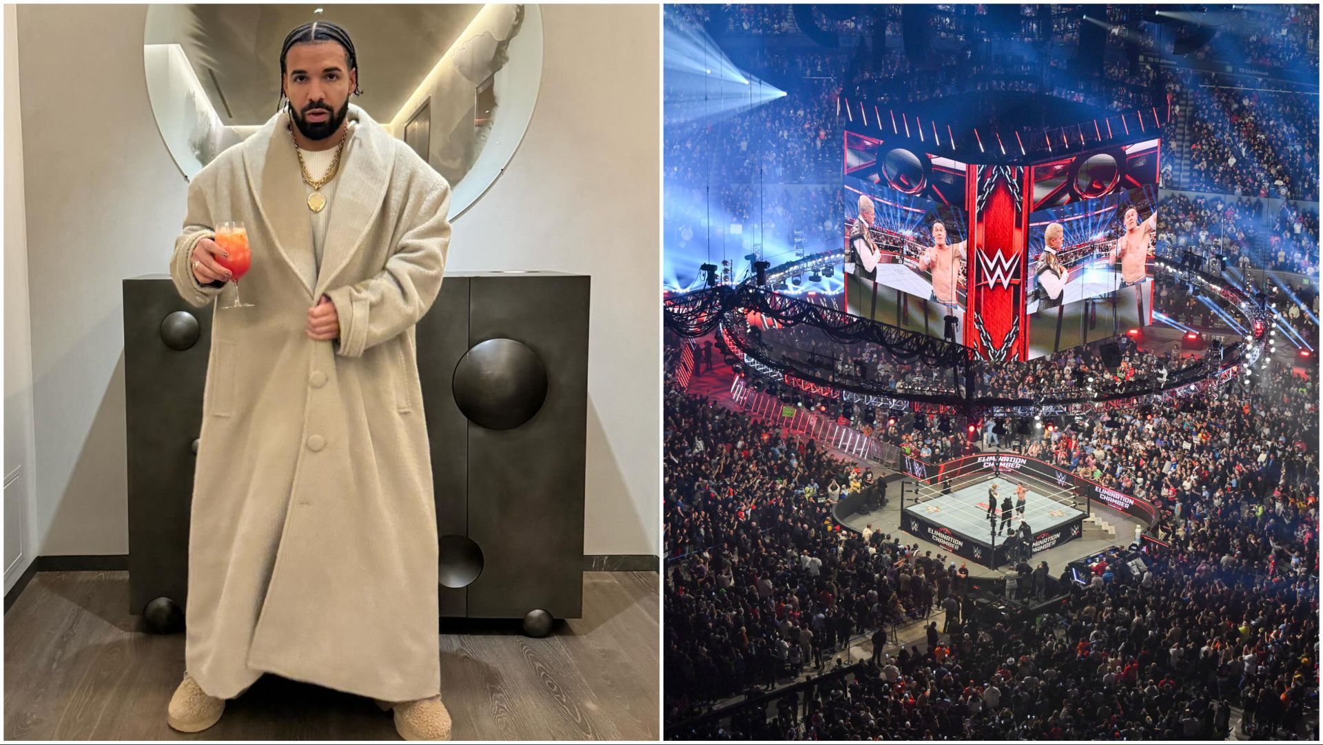 Drake follows major WWE stars following Elimination Chamber appearance